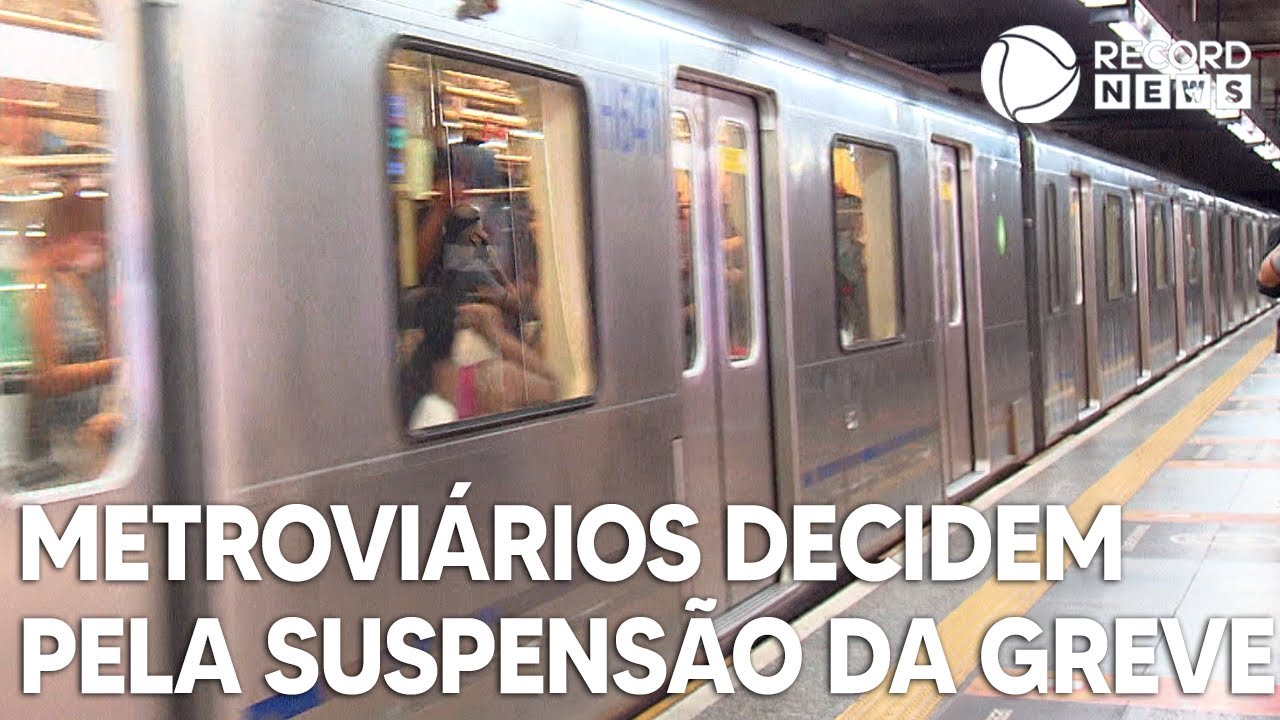 Metroviários decidem pela suspensão da greve em São Paulo