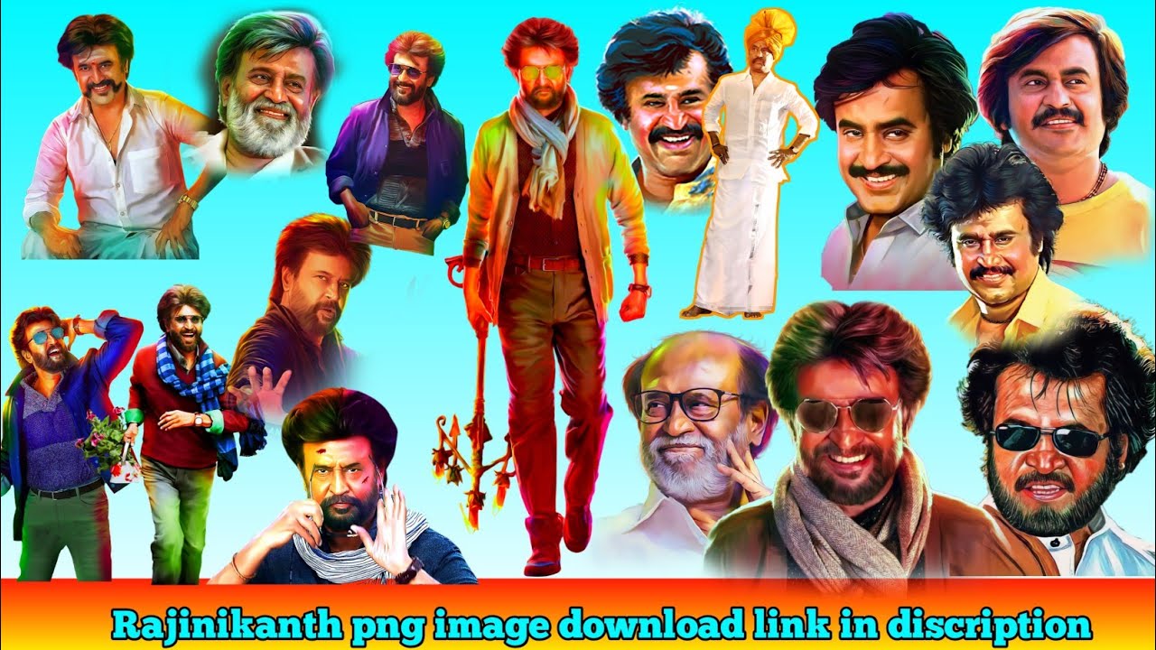 Rajinikanth PNG and PSDimage collection ll free download link in  discription ll MR edits - YouTube