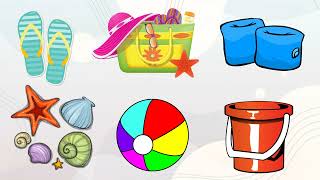 Summer vocabulary game. What is missing | A1-A2 | English Task