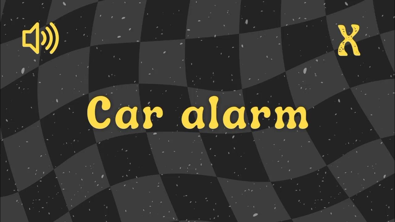 Car Alarm Sound Effect YouTube