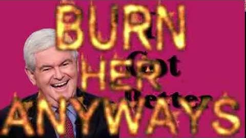 Monty Python Witch Scene Typography