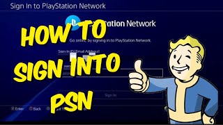 How To Sign Into Playstation Network PS4 (2022)