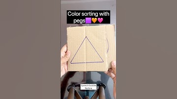 Fun colour sorting with pegs🧡Easy DIY learning📚#sorting #finemotorskills #diy #kidsactivities