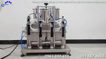 Máy chiết rót bốn vòi bán tự động