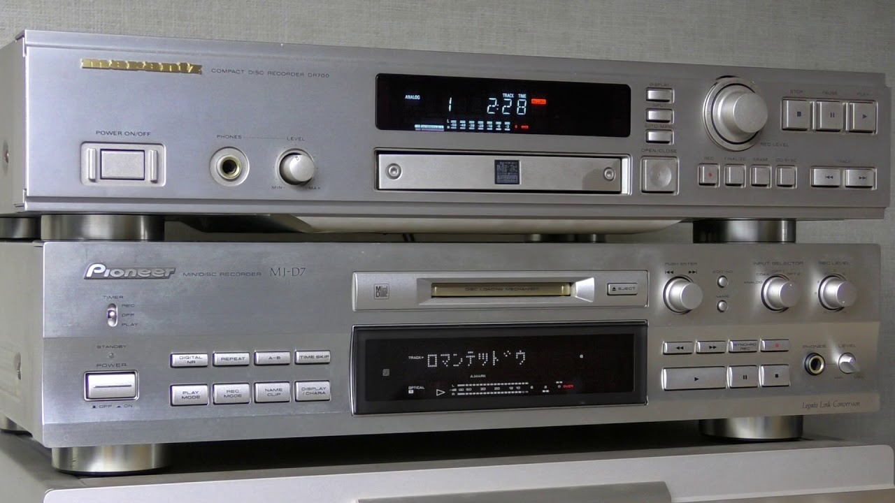 MDで聴く「浪漫鉄道」[PIONEER MJ-D7] - YouTube
