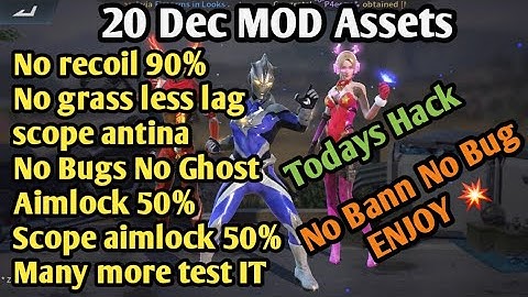 [Updated 20 Dec] ROS mobile mod Terbaru Assets Aimlock + No recoil ( NO BANN )