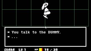 Undertale Pacifist Route How to spare or dodge attacks of Mad Dummy