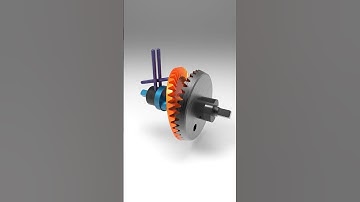 Transmission with Bevel Gear Drive 2 #tecnology #engineering #mechanical #design #3dcad #mechanism