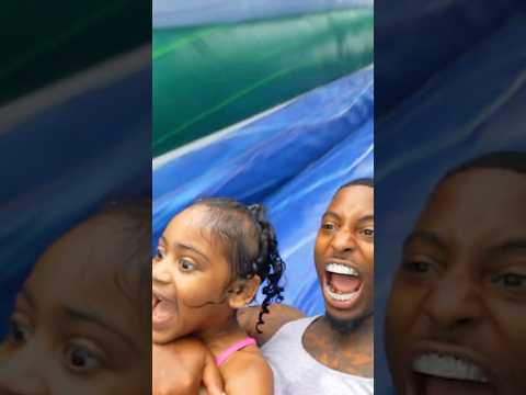 London broke her arm on waterslide #shorts