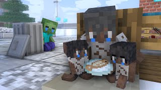 BABY ZOMBIE HELPING POOR FAMILY (CHRISTMAS SPECIAL) - Minecraft Animation