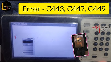 How to fix this error c443,c447,c449 Toshiba e studio 255/256/257/305/306/455/456/457