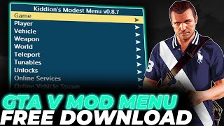 GTA 5 MOD MENU PC | Money Hack & Online Mods, Free Kiddions Cheat | Free Download