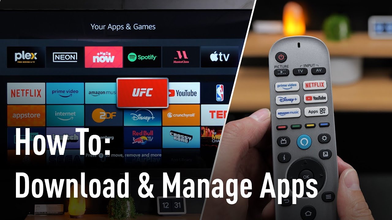 How to | Download & Manage apps Panasonic Fire TV - YouTube