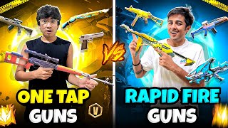 Free Fire I Challenged Him For🤬 One Shot vs Rapid Fire Guns 🔫 -9999$ - Free Fire Max