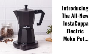 InstaCuppa Electric Moka Pot Espresso Maker with Smart Heating Pad
