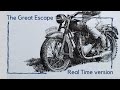 [Pen&amp;Ink Drawing | Real Time Version] The Great Escape - Steve McQueen with Triumph T-100