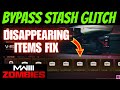 Mw3 zombies  bypass stash glitch how to fix disappearing items from backpack in season 2 reloaded