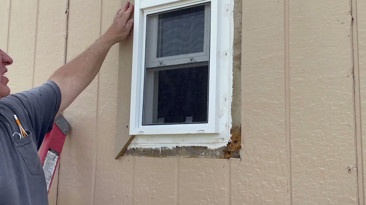 Trimming out exterior window Caulking Fastening Miter Cutting MOBILE