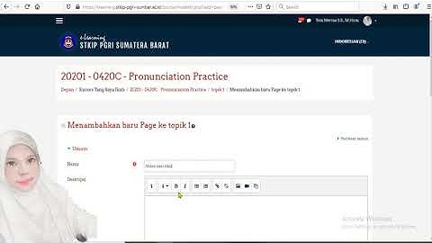 Cara memasukan video dari youtube ke Aplikasi Moodle || E-learning: langusung bisa ditonton