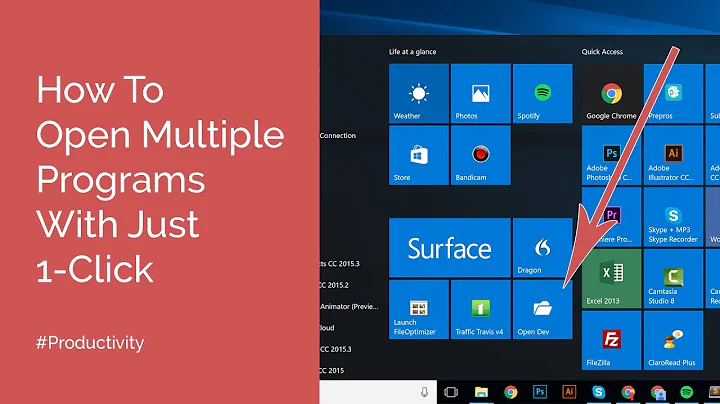 EASY Way To Open Multiple Programs With 1-Click