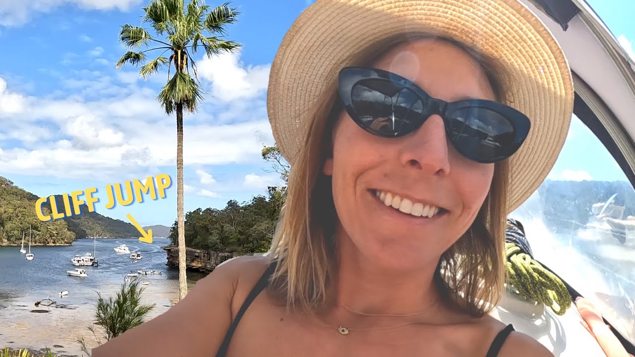 SAIL to a CLIFF JUMP + we try to get on the BOAT from the water (it's hard!) | Week 8 Aboard Phoenix