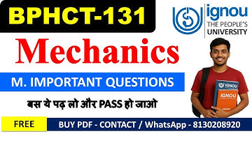 BPHCT-131 Important Questions with Answers 2025 | Previous Year Question Paper Solved In English