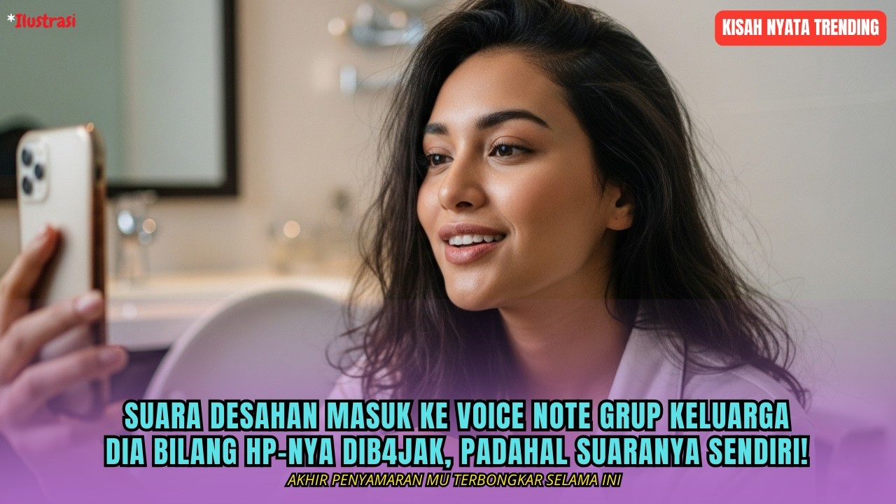 SUARA DESAHAN MASUK KE VOICE NOTE GRUP KELUARGA, DIA BILANG HP-NYA DIBJAK, PADAHAL SUARANYA SENDIRI!