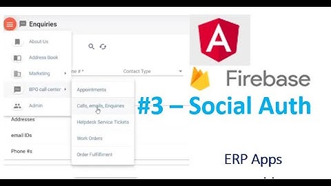 Angular Firebase ERP Apps #3  Setup Social Authentication (Google, FaceBook), Router Animations