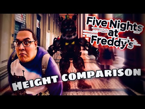 Five Nights at Freddy's FNAF HEIGHT COMPARISON #shorts