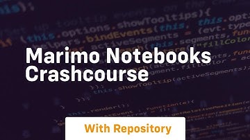 Marimo notebooks crashcourse