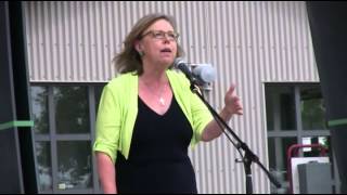 Elizabeth May at Green Candidates Rally, North Vancouver, May 31, 2015