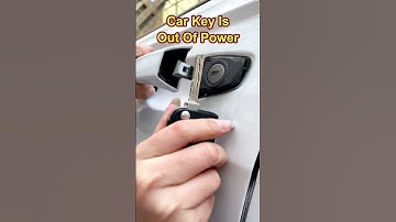 What should I do if my car key has no power and cannot open the door? #driving #manual #cardriving