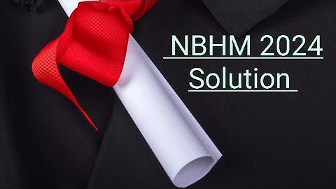 NBHM 2024 solution