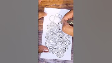 When Lines Meet Mindfulness –Zentangle Magic”#zentangle #doodle #art #zenart #shorts