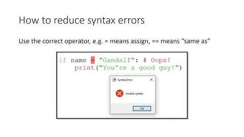 Types of errors (Chapter 13) GCSE Computer Science AQA