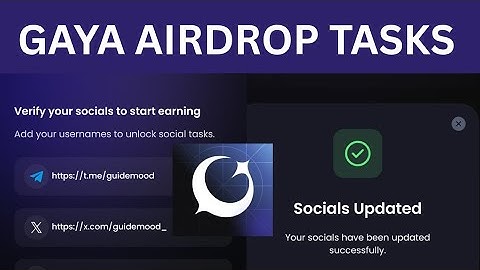 How to complete Gaya wallet social tasks | Gaya wallet airdrop update 