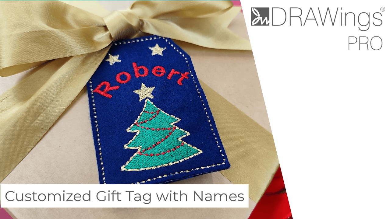 How to Make Festive Embroidered Gift Tags for Christmas 2 YouTube player