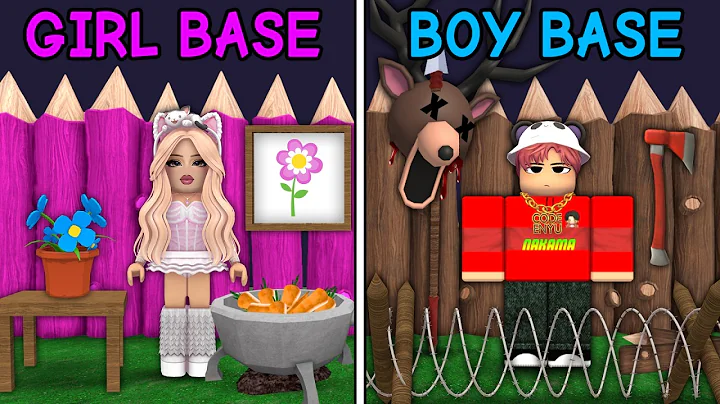 Girl vs Boy Base in 99 Nights in The Forest