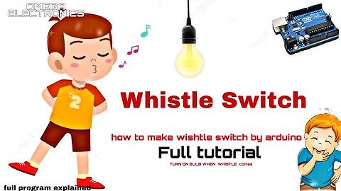 Whistle Switch.Whistle controlled home Automation.