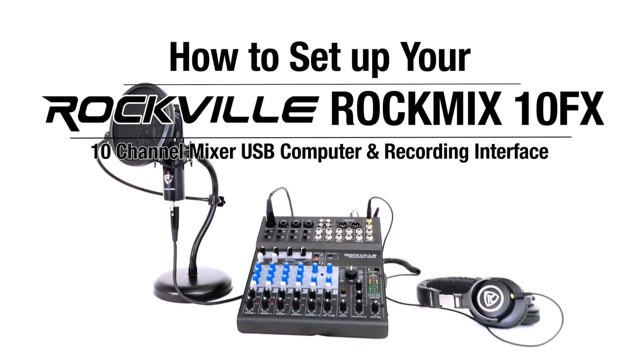 4-person Podcast Kit W/Usb Mixer/Interface+Mics+Headphones