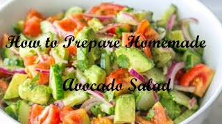 Homemade Easy Avocado Salad Recipe Saladi Ya Parachichi