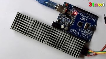MAX7219 LED Matrix Display & Test Code   Scrolling Text 1088AS   YouTube