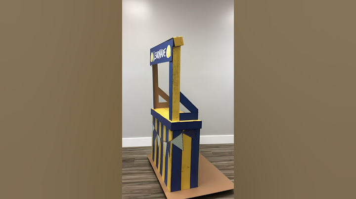 Cardboard Lemonade Stand