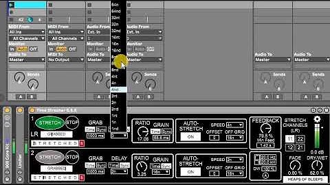 Stereo Stretch Delay Drum Demo