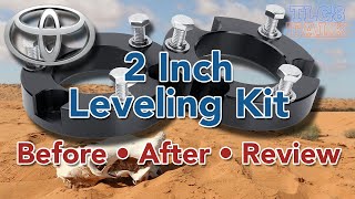 First Gen Toyota Tundra 2 Inch Leveling Kit Before After and Review! Do you get a full 2 inches?