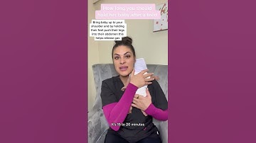 How long you should hold your baby after feeding and how that affects gas and reflux️