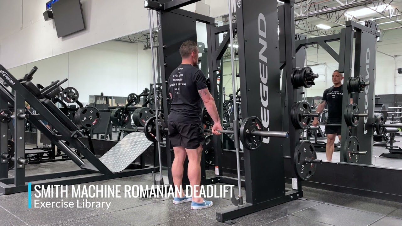 Smith Machine Romanian Deadlift - YouTube