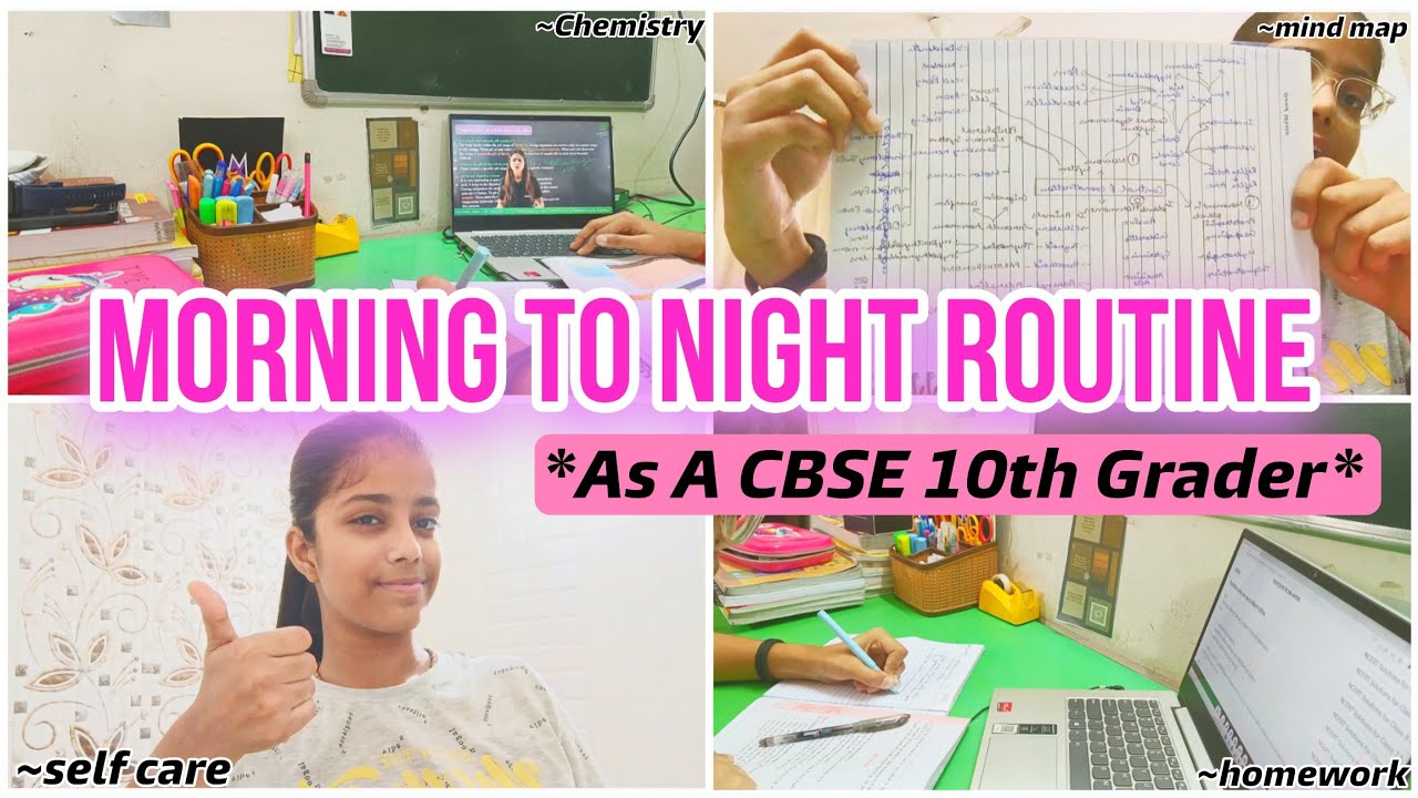 Morning to Night Routine *As A CBSE 10th Grader* I My Studiworld I 📝 ...