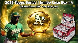 🪞Golden Mirror SSP🪞 2026 Topps Series 1 Jumbo Case Box #4 — 1991 Auto • Yellow Rainbow Foil /399