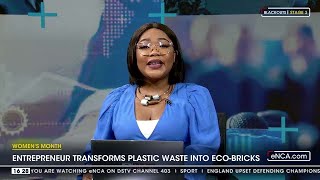 Entrepreneur transforms plastic waste into eco-bricks